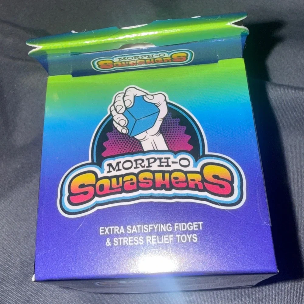 Morph-O Squashers Pink Glow in the Dark Extra Strong Squishy Cube Fidget Toy